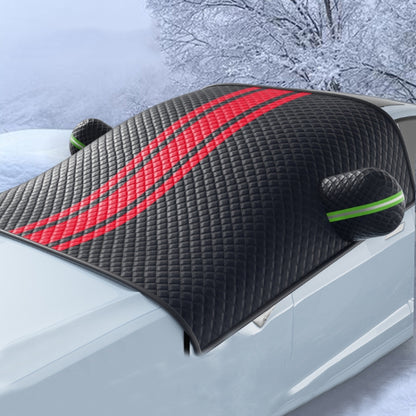 Car Front Windshield Snow and Anti-freeze Thickened Car Cover, Size: Black Red Sedan - Window Foils & Solar Protection by PMC Jewellery | Online Shopping South Africa | PMC Jewellery | Buy Now Pay Later Mobicred