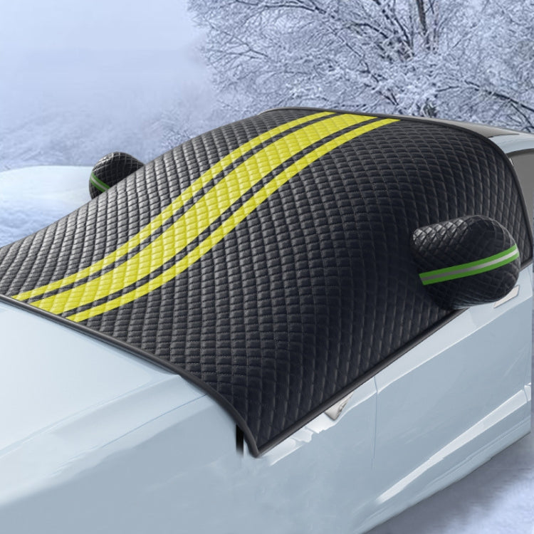 Car Front Windshield Snow and Anti-freeze Thickened Car Cover, Size: Black Yellow Sedan - Window Foils & Solar Protection by PMC Jewellery | Online Shopping South Africa | PMC Jewellery | Buy Now Pay Later Mobicred