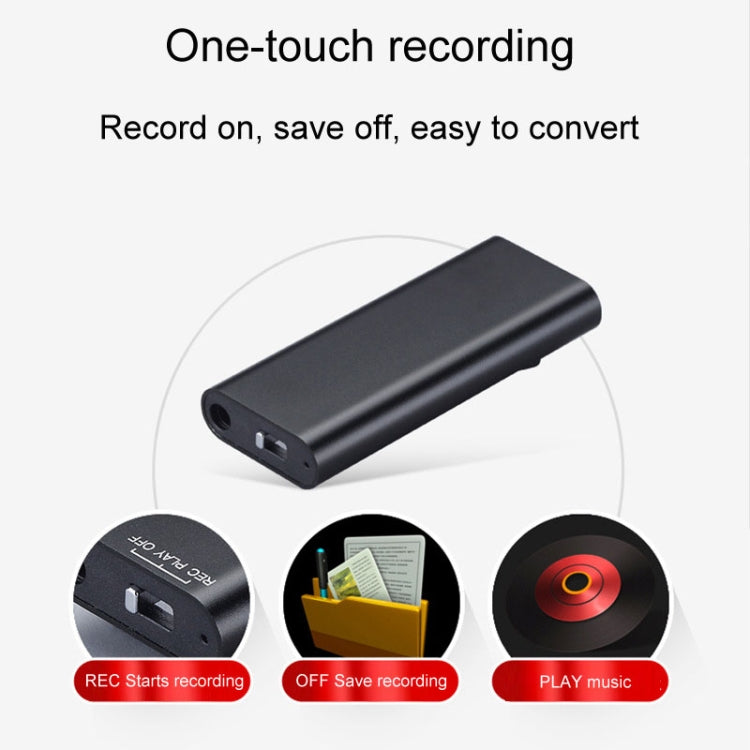 Q25 Intelligent Voice Recorder With Screen HD Noise Canceling Back Clip Voice Reporter, Size: 4GB(Black) - Recording Pen by PMC Jewellery | Online Shopping South Africa | PMC Jewellery | Buy Now Pay Later Mobicred