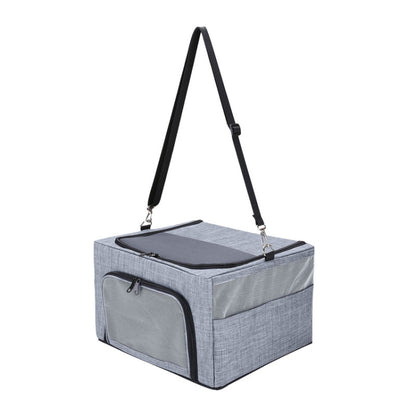 Car Pet Kennel Bag Foldable Storage Dog Passenger Basket, Model: Conventional(Gray) - Seat Accessories by PMC Jewellery | Online Shopping South Africa | PMC Jewellery | Buy Now Pay Later Mobicred