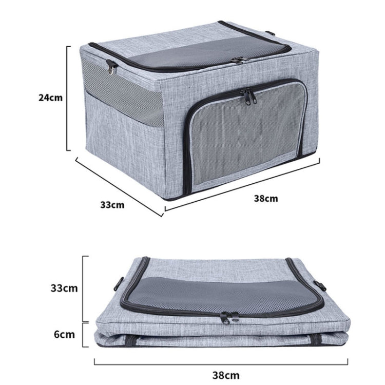 Car Pet Kennel Bag Foldable Storage Dog Passenger Basket, Model: Conventional(Gray) - Seat Accessories by PMC Jewellery | Online Shopping South Africa | PMC Jewellery | Buy Now Pay Later Mobicred