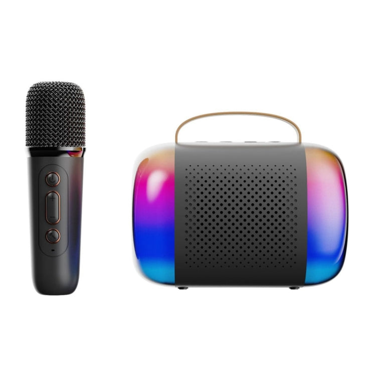 Y5 1 Microphone Portable Bluetooth Speaker Home And Outdoor Wireless Karaoke Audio(Black) - Microphone by PMC Jewellery | Online Shopping South Africa | PMC Jewellery | Buy Now Pay Later Mobicred