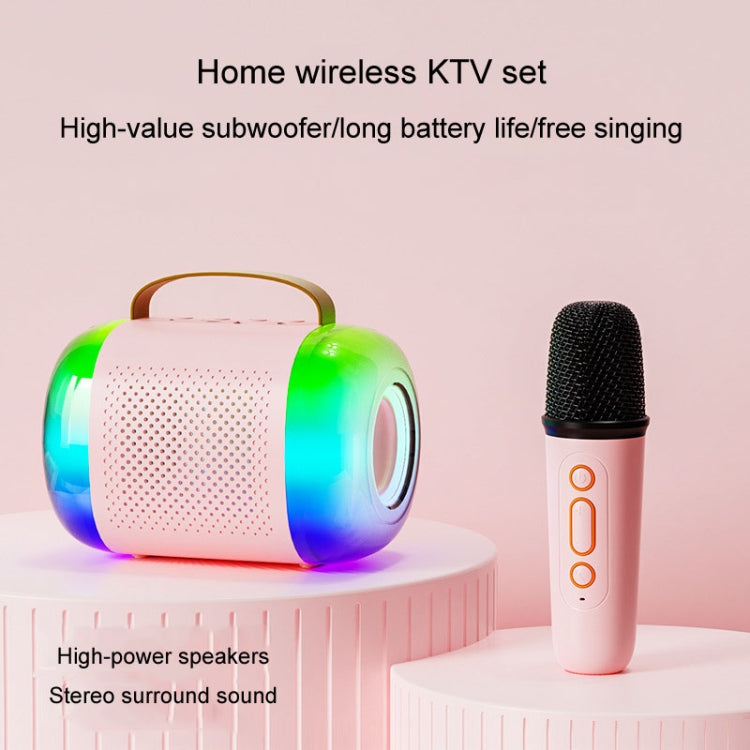 Y5 1 Microphone Portable Bluetooth Speaker Home And Outdoor Wireless Karaoke Audio(White) - Microphone by PMC Jewellery | Online Shopping South Africa | PMC Jewellery | Buy Now Pay Later Mobicred