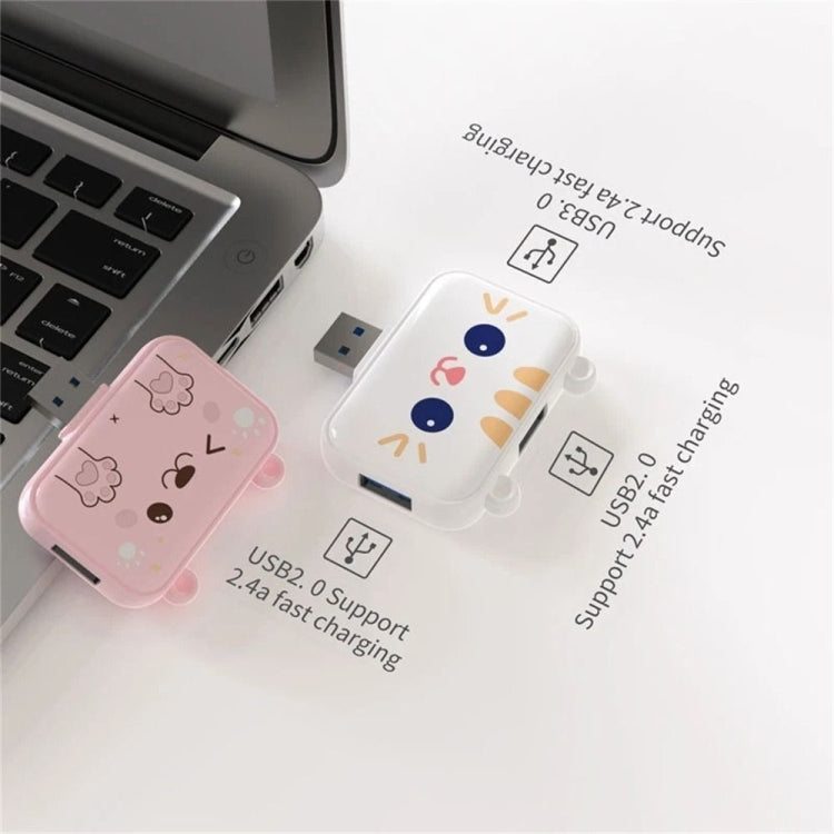 3 In 1 Type-C Docking Station USB Hub For iPad / Phone Docking Station, Port: 3H HDMI+PD+USB3.0 Pink - USB HUB by PMC Jewellery | Online Shopping South Africa | PMC Jewellery | Buy Now Pay Later Mobicred