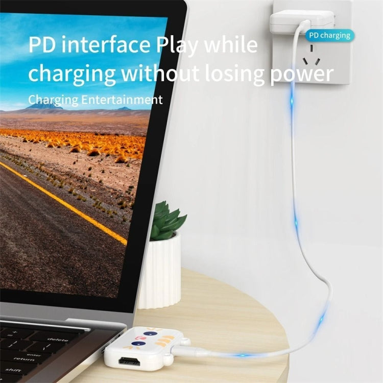 3 In 1 USB Hub For iPad / Phone Docking Station, Port: 3A USB3.0+USB2.0 x 2 White - USB 3.0 HUB by PMC Jewellery | Online Shopping South Africa | PMC Jewellery | Buy Now Pay Later Mobicred