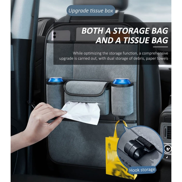 Multifunction Car Seat Back Storage Bag Seat Back Pocket Car Utility Storage Hanging Bag(Gray) - Stowing Tidying by PMC Jewellery | Online Shopping South Africa | PMC Jewellery | Buy Now Pay Later Mobicred