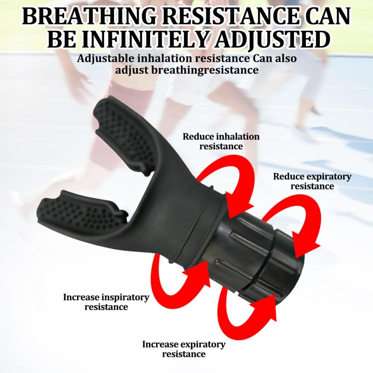 Breathing Exerciser Trainer Adjusts Resistance Lung Capacity Strengthener(Black) - Others by PMC Jewellery | Online Shopping South Africa | PMC Jewellery