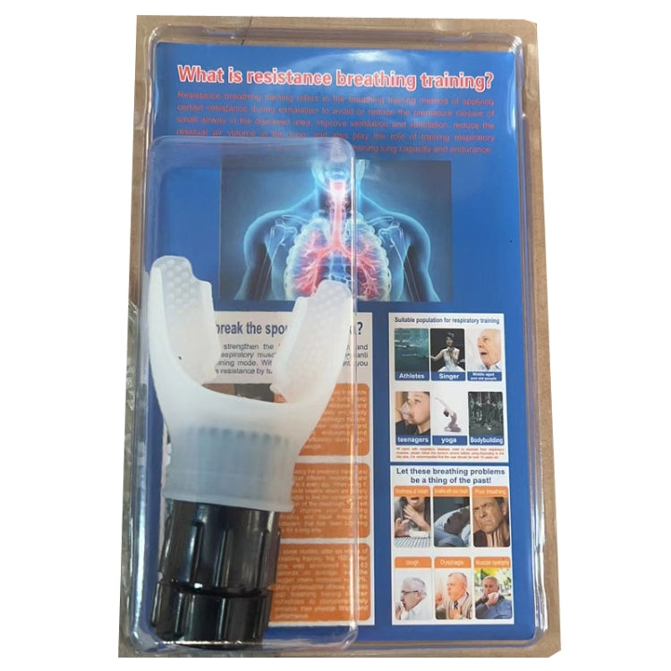 Breathing Exerciser Trainer Adjusts Resistance Lung Capacity Strengthener(White) - Others by PMC Jewellery | Online Shopping South Africa | PMC Jewellery