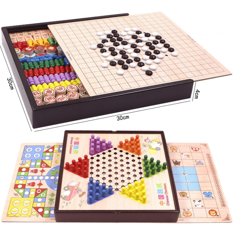 10 in 1 Wooden Multifunctional Parent-Child Interactive Children Educational Chessboard Toy Set - Table Games by PMC Jewellery | Online Shopping South Africa | PMC Jewellery | Buy Now Pay Later Mobicred