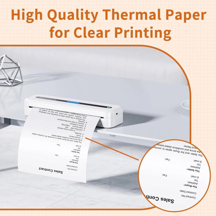 Phomemo 4rolls /Box A4 Writing Quick-Drying Thermal Paper 10-Year Long-Lasting For M832 / M833 / M834 / M835 Printer - Printer Accessories by PMC Jewellery | Online Shopping South Africa | PMC Jewellery | Buy Now Pay Later Mobicred