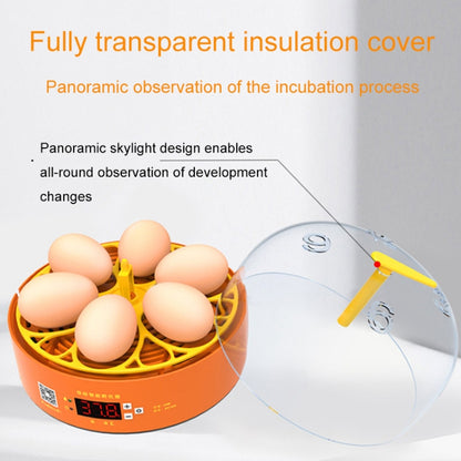 6-Eggs Small Household Experimental Children Smart Chicken Incubators, Spec: Dual-electric Automatic US Plug - Incubators by PMC Jewellery | Online Shopping South Africa | PMC Jewellery