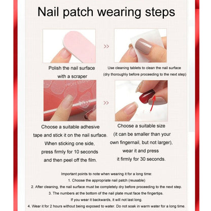 24pcs/box Handmade Nail Glitter Nail Jelly Glue Finished Patch, Color: BY1061(Wear Tool Bag) - Nail Stickers by PMC Jewellery | Online Shopping South Africa | PMC Jewellery | Buy Now Pay Later Mobicred