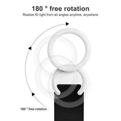 10cm Mobile Phone Fill Light Half-Ring Clip Type Unblocked Screen Lamp(Black) - Selfie Light by PMC Jewellery | Online Shopping South Africa | PMC Jewellery | Buy Now Pay Later Mobicred