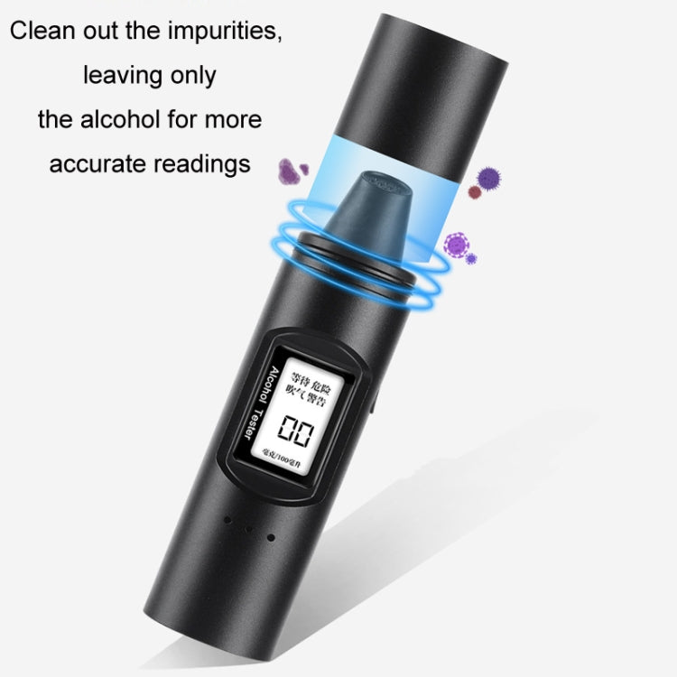 High-Precision Portable Air Blowing Rechargeable Alcohol Tester(English Version) - Breath Alcohol Tester by PMC Jewellery | Online Shopping South Africa | PMC Jewellery