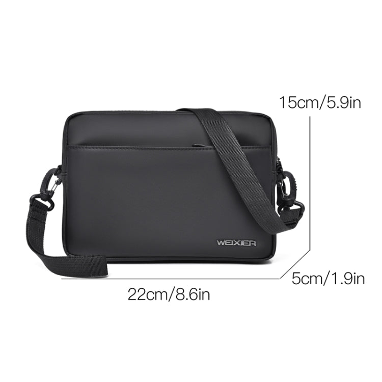 WEIXIER W128 Men Messenger Bag Outdoor Multifunctional Waterproof Wear-Resistant Shoulder Bag(Black) - Single-shoulder Bags by WEIXIER | Online Shopping South Africa | PMC Jewellery