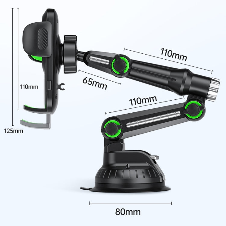 Car Windscreen Dashboard Suction Cup Phone Holder, Color: Extended Green - Car Holders by PMC Jewellery | Online Shopping South Africa | PMC Jewellery | Buy Now Pay Later Mobicred