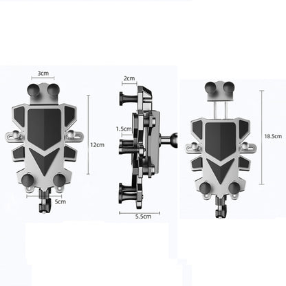 Motorcycle Shock Absorbing Navigation Cycling Phone Holder(Handlebar) - Holder by PMC Jewellery | Online Shopping South Africa | PMC Jewellery | Buy Now Pay Later Mobicred