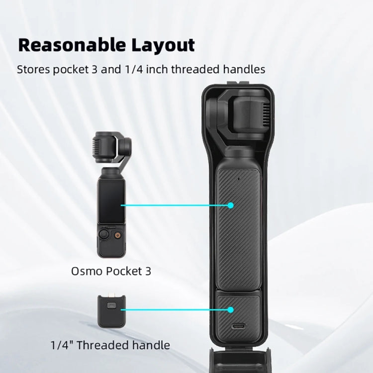 For DJI OSMO POCKET 3 BRDRC Waterproof Storage Box Protective Shell  With Lanyard(Black) - Case & Bags by BRDRC | Online Shopping South Africa | PMC Jewellery | Buy Now Pay Later Mobicred