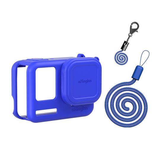 aMagisn Silicone Protection Case Sports Camera Protection Accessories For Insta360 Ace Pro (Blue) - Case & Bags by aMagisn | Online Shopping South Africa | PMC Jewellery | Buy Now Pay Later Mobicred