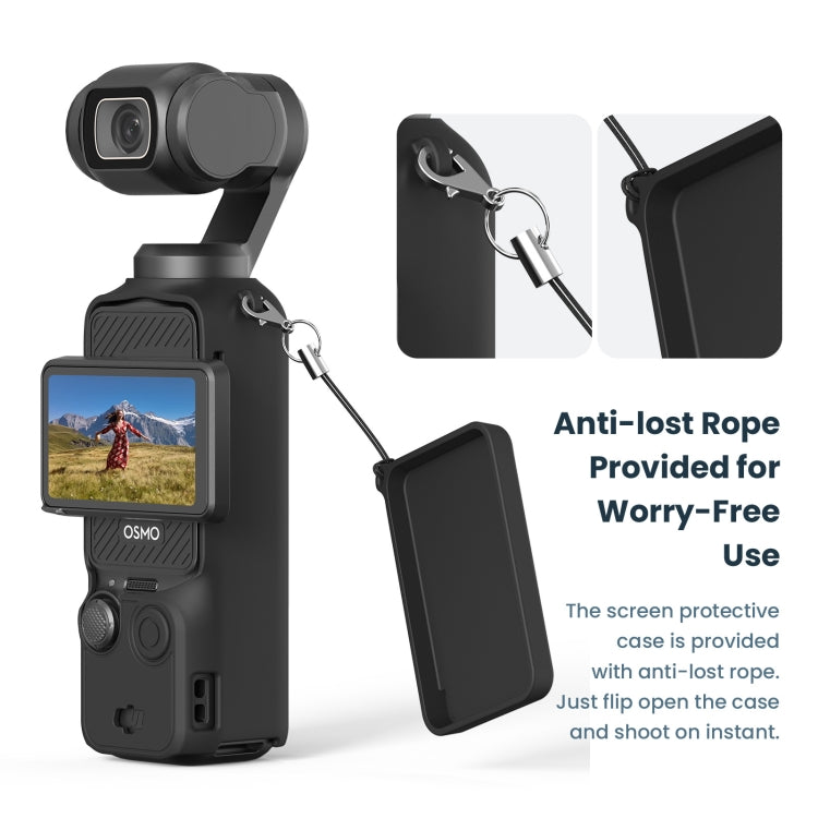 For DJI Osmo Pocket 3 AMagisn Silicone Protection Case Movement Camera Accessories, Style: 7 In 1 Black - Case & Bags by aMagisn | Online Shopping South Africa | PMC Jewellery | Buy Now Pay Later Mobicred