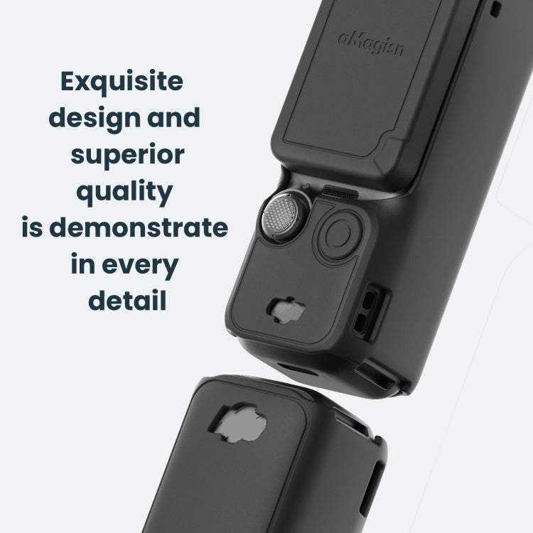 For DJI Osmo Pocket 3 AMagisn Silicone Protection Case Movement Camera Accessories, Style: 7 In 1 Gray - Case & Bags by aMagisn | Online Shopping South Africa | PMC Jewellery | Buy Now Pay Later Mobicred