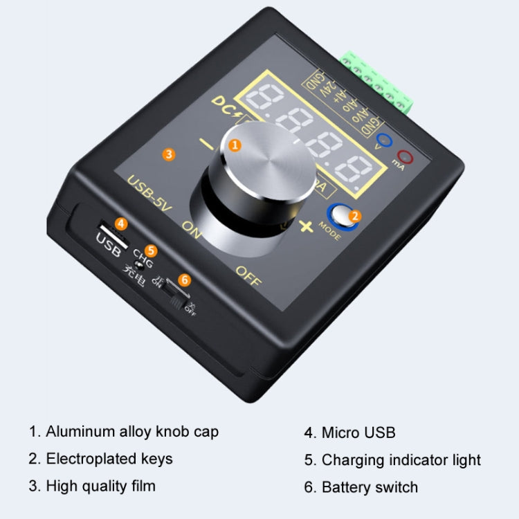 FNIRSI 0-12V/0-4-24mA Handheld Positive Negative Voltage Current Signal Generator(Without Battery) - Current & Voltage Tester by FNIRSI | Online Shopping South Africa | PMC Jewellery