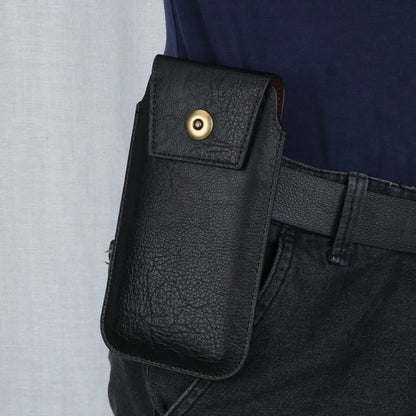 Mobile Phone Leather Waist Bag Holster Pouch S 4.7 Inch Black -  by PMC Jewellery | Online Shopping South Africa | PMC Jewellery | Buy Now Pay Later Mobicred