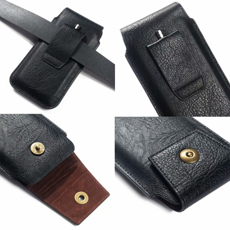 Mobile Phone Leather Waist Bag Holster Pouch S 4.7 Inch Black -  by PMC Jewellery | Online Shopping South Africa | PMC Jewellery | Buy Now Pay Later Mobicred