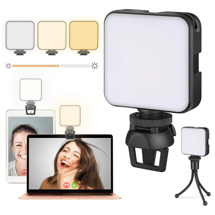 W64 64LEDs Video Conferencing Mobile Laptop Live Fill Light Photography Pocket Lamp, Spec: Clip Set - Selfie Light by PMC Jewellery | Online Shopping South Africa | PMC Jewellery | Buy Now Pay Later Mobicred