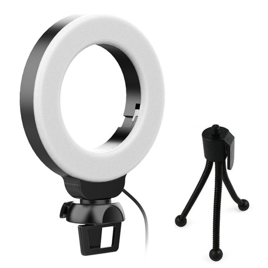 YRing48 4-Inch 48LEDs Laptop Camera Video Conference Live Beauty Ring Fill Light, Spec: Clip with Tripod - Selfie Light by PMC Jewellery | Online Shopping South Africa | PMC Jewellery | Buy Now Pay Later Mobicred