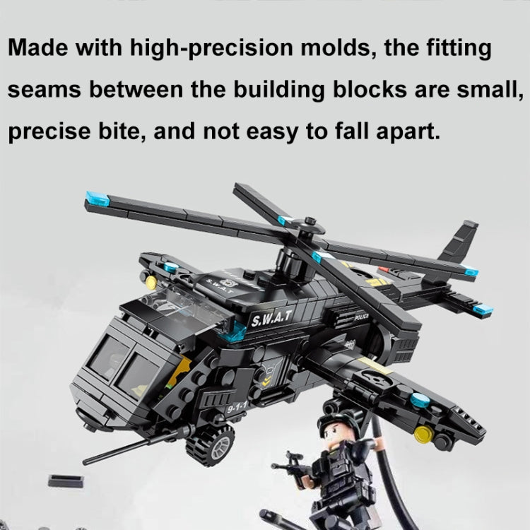 SWAT Shape Mecha Building Blocks Small Particle Assembled Educational Toys, Spec: Blackhawk SWAT 8577 - Building Blocks by PMC Jewellery | Online Shopping South Africa | PMC Jewellery | Buy Now Pay Later Mobicred