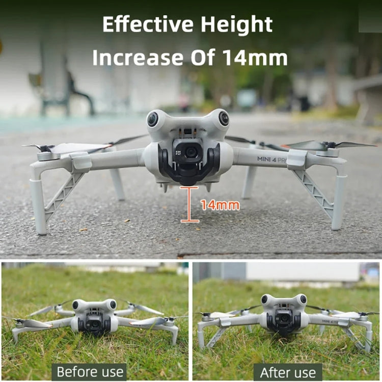 For DJI Mini 4 Pro Drone BRDRC Landing Gear Increased Height Leg(Gray) - Holder Series by BRDRC | Online Shopping South Africa | PMC Jewellery | Buy Now Pay Later Mobicred
