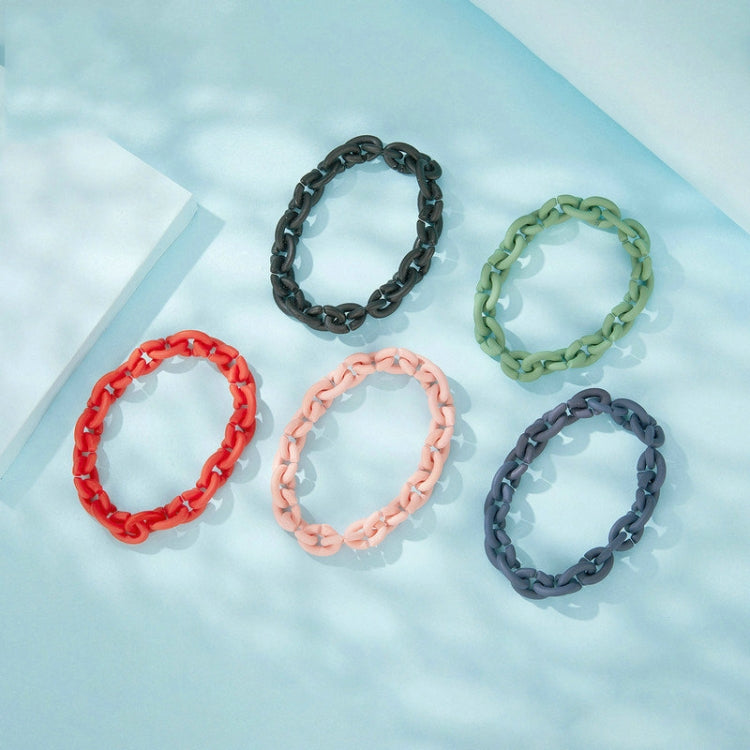 Silicone Acrylic Splicing DIY Bracelet Jewelry(PMB001-BK) - Bracelets by PMC Jewellery | Online Shopping South Africa | PMC Jewellery