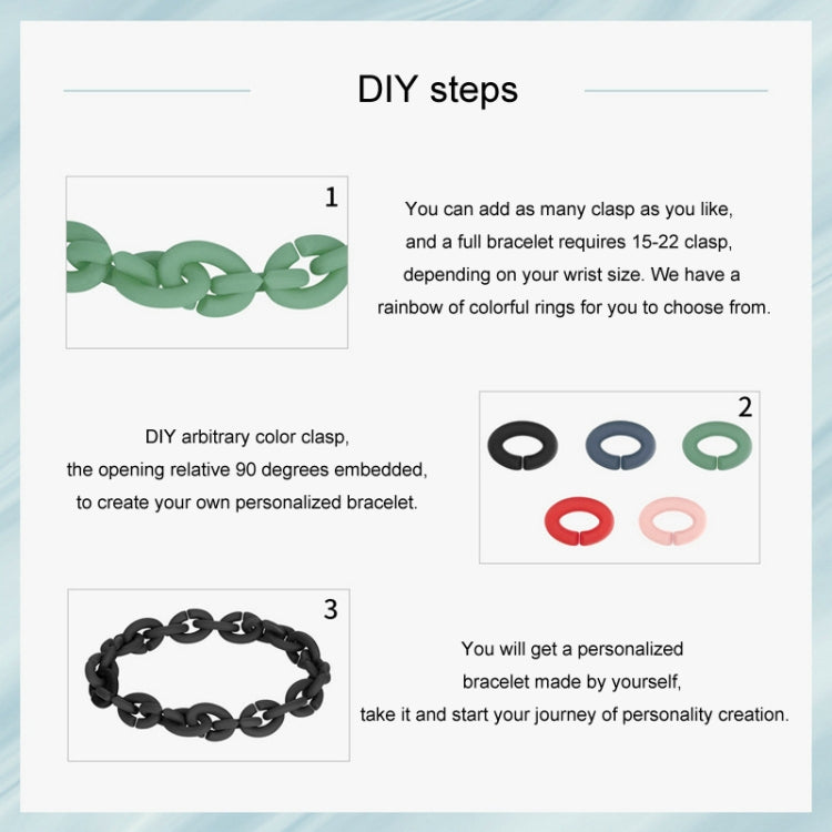 Silicone Acrylic Splicing DIY Bracelet Jewelry(PMB001-GN) - Bracelets by PMC Jewellery | Online Shopping South Africa | PMC Jewellery