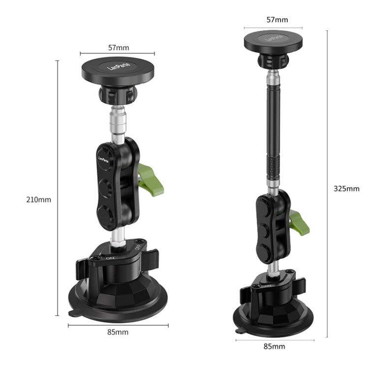 Lanparte Magnetic Car Phone Holder Adjustable Suction Cup Navigation Stand RBA-M01NB - Car Holders by Lanparte | Online Shopping South Africa | PMC Jewellery | Buy Now Pay Later Mobicred