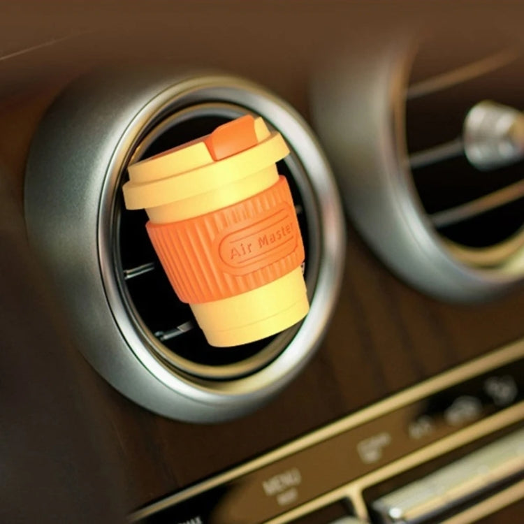 BEN.JACK Coffee Cup Car Perfume Air Conditioner Air Outlet Aromatherapy Ornaments(Light Green+Orange) - Air Freshener by BEN.JACK | Online Shopping South Africa | PMC Jewellery