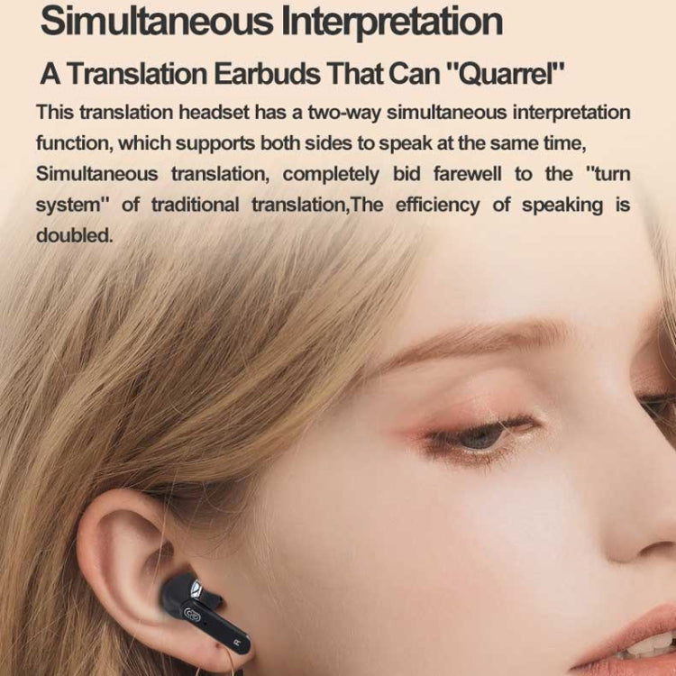 Hishell Y113 Smart Voice Translator Earphone Wireless Earbuds Real Time Instant Online 40 Languages Translate Earphone(White) -  by Hishell | Online Shopping South Africa | PMC Jewellery | Buy Now Pay Later Mobicred