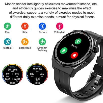 GT3Pro 1.28-Inch Health Monitoring Bluetooth Call Smart Watch With NFC, Color: Black Silicone - Smart Watches by PMC Jewellery | Online Shopping South Africa | PMC Jewellery