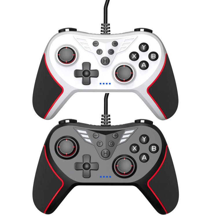 For Switch / PC USB Wired Gamepad With Vibration And Burst Function(Black) - Gamepads by PMC Jewellery | Online Shopping South Africa | PMC Jewellery | Buy Now Pay Later Mobicred