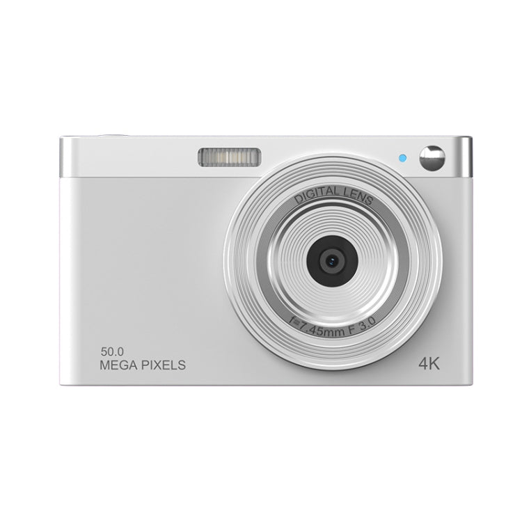 50 MP HD Camera 4K Video Retro Vlog Self-Shooting Camera(White) - Video Cameras by PMC Jewellery | Online Shopping South Africa | PMC Jewellery | Buy Now Pay Later Mobicred