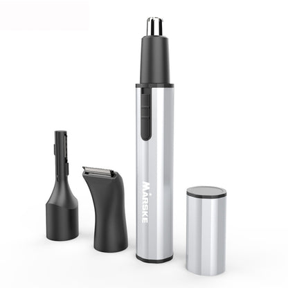 MARSKE  MS-7111 3 In 1 Electric Nose Hair Trimmer Type-C Rechargeable Grooming Instrument(Silver) - Hair Removal by MARSKE | Online Shopping South Africa | PMC Jewellery | Buy Now Pay Later Mobicred