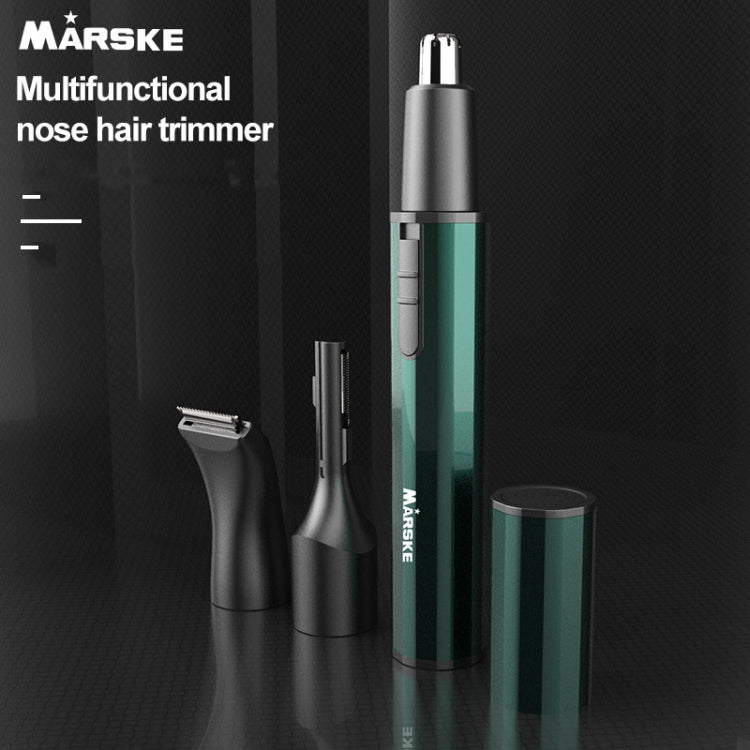 MARSKE  MS-7111 3 In 1 Electric Nose Hair Trimmer Type-C Rechargeable Grooming Instrument(Silver) - Hair Removal by MARSKE | Online Shopping South Africa | PMC Jewellery | Buy Now Pay Later Mobicred