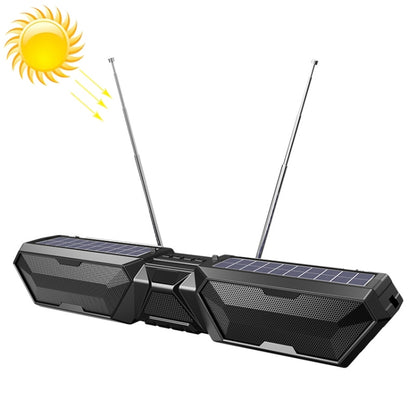 DV-880 Dual Solar Wireless Bluetooth Speaker Outdoor Long Radio(Black) - Radio Player by PMC Jewellery | Online Shopping South Africa | PMC Jewellery | Buy Now Pay Later Mobicred