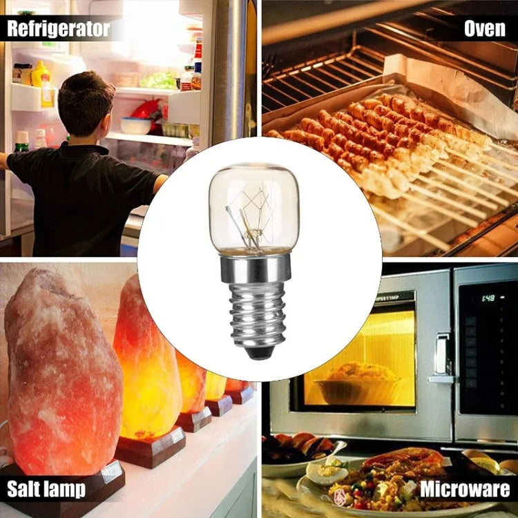 E14 Salt Crystal Lamps High Temperature Resistant Oven Light Bulb, Power: 15W Brass Lamp Head(2700K Warm White) - LED Blubs & Tubes by PMC Jewellery | Online Shopping South Africa | PMC Jewellery