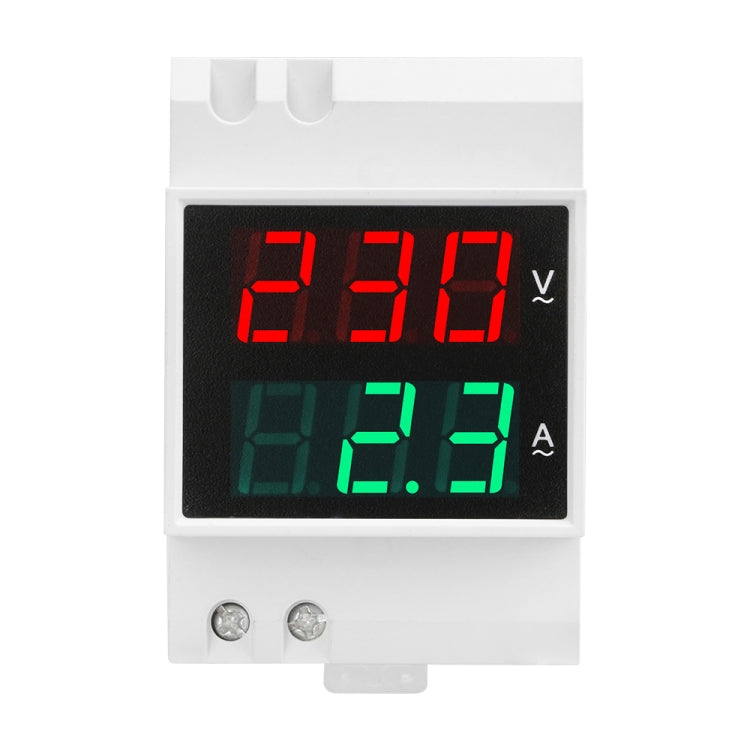 SINOTIMER SDM003-T 3 Digits DIN Rail Single-Phase AC Household Dual Display Voltage And Current Meter - Current & Voltage Tester by SINOTIMER | Online Shopping South Africa | PMC Jewellery | Buy Now Pay Later Mobicred