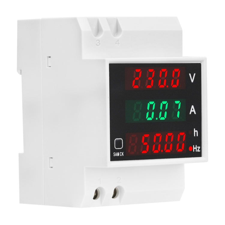 SINOTIMER SDM007 Din Rail AC Voltage Current Totalized Time Frequency Digital Display Meter - Current & Voltage Tester by SINOTIMER | Online Shopping South Africa | PMC Jewellery | Buy Now Pay Later Mobicred