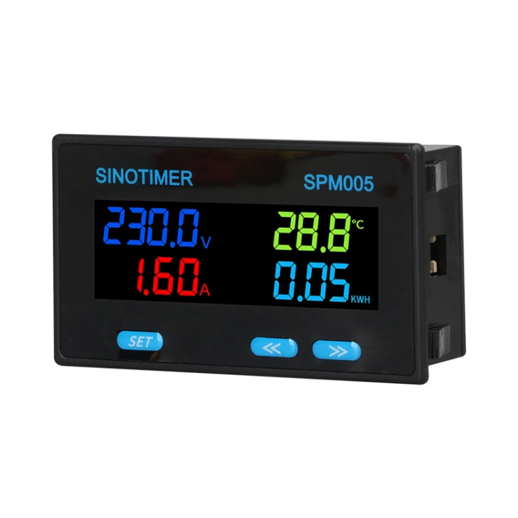 SINOTIMER SPM005 AC Digital Display Voltage Current Power Electricity Multifunctional Monitoring Meter, Specification: 20A - Current & Voltage Tester by SINOTIMER | Online Shopping South Africa | PMC Jewellery | Buy Now Pay Later Mobicred