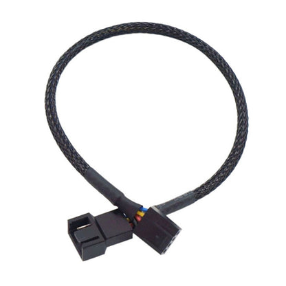 0.27m Computer PWM Temperature Control Cooling Fan Extension Cable Chassis HUB Connector(1 In 1) - Others by PMC Jewellery | Online Shopping South Africa | PMC Jewellery