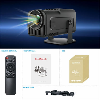 HY320 1080P 390ANSI 4K Android 11 Projector With Wifi 6 Bluetooth 5.0 Support Miracast / Airplay / DLNA EU Plug - LED Projector by PMC Jewellery | Online Shopping South Africa | PMC Jewellery