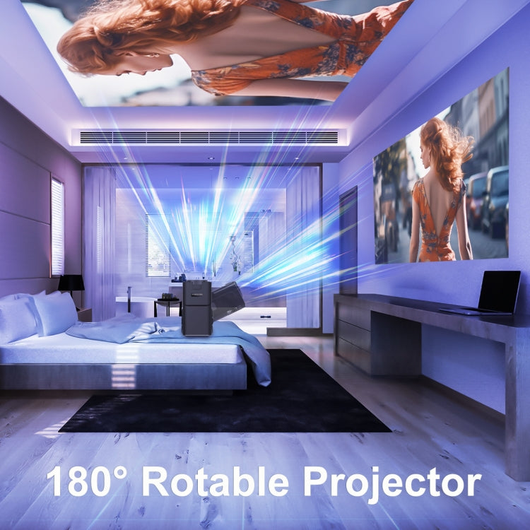 HY320 1080P 390ANSI 4K Android 11 Projector With Wifi 6 Bluetooth 5.0 Support Miracast / Airplay / DLNA US Plug - LED Projector by PMC Jewellery | Online Shopping South Africa | PMC Jewellery